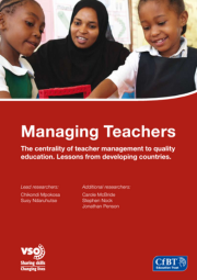 Managing Teachers The Centrality Of Teacher Management To Quality Education. Lessons From Developing Countries Cover 180X255