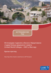 Student Integration In Bosnia And Herzegovina A Study Of The United World College In Mostar (Serbian) Cover 180X255