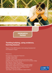 Tackling Bullying, Using Evidence, Learning Lessons Cover 180X255
