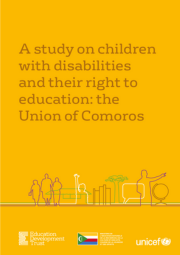 A Study On Children With Disabilities And Their Right To Education The Union Of Comoros Cover 180X255