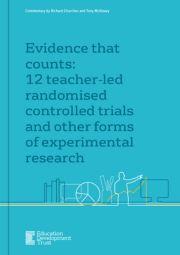 Evidence That Counts What Happens When Teachers Apply Scientific Methods To Their Practice Cover 180X255