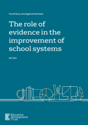 The Role Of Evidence In The Improvement Of School Systems Cover 180X255