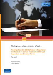 Making External School Review Effective (Short Report) Cover 180X255