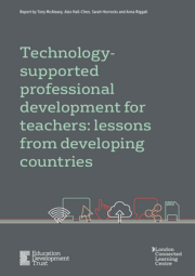 Technology Supported Professional Development For Teachers Lessons From Developing Countries Cover 180X255