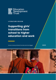 Supporting Girls’ Transitions From School To Higher Education And Work Cover 180X255