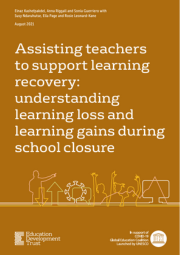 Assisting Teachers To Support Learning Recovery Cover 180X255