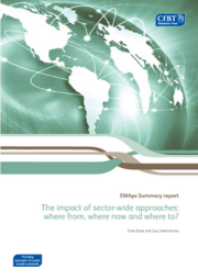 The Impact Of Sector Wide Approaches Where From, Where Now And Where To (Summary Report) Cover 180X255