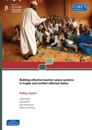 Building Effective Teacher Salary Systems In Fragile And Conflict Affected States Cover 180X255