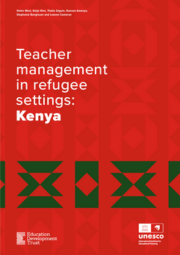 Teacher Management In Refugee Settings Kenya Cover 180X255