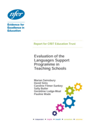 Evaluation Of The Languages Support Programme In Teaching Schools Cover 180X255