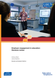 Employer Engagement In Education Literature Review Cover 180X255