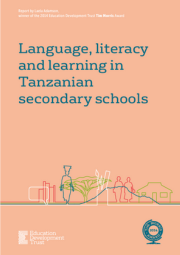 Language, Literacy And Learning In Tanzanian Secondary Schools Cover 180X255