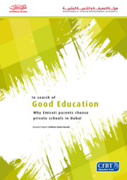 In Search Of Good Education Why Emirati Parents Choose Private Schools In Dubai Cover 180X255