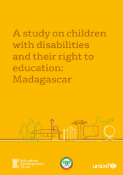 A Study On Children With Disabilities And Their Right To Education Madagascar Cover 180X255