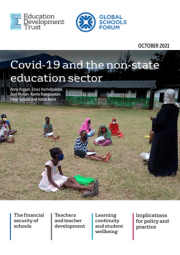 Covid 19 And The Non State Education Sector Cover 180X255
